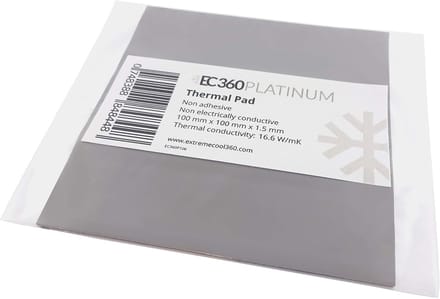 Thermische Pad - Koelpasta Vervanger - Componenten Koelen - Hoge Warmtegeleiding - 100x100x15mm - Grijs