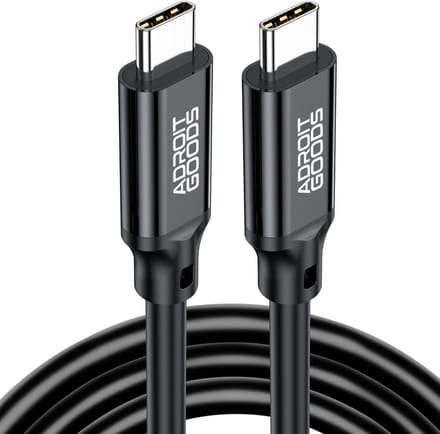 AdroitGoods USB-C naar USB-C Kabel 5A/240W - 20Gbps 8K - Oplaad/data kabel - 2m