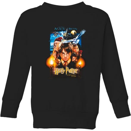 Harry Potter The Sorcerer's Stone Kids' Sweatshirt - Black - 122/128 (7-8 jaar)