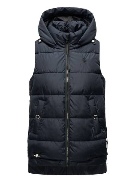 Marikoo dames gewatteerd vest – Zarinaa, licht met afneembare capuchon