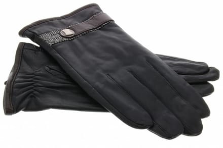 imoshion Echt lederen touchscreen handschoenen met bandje - Maat S