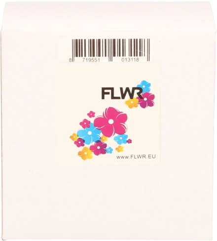 FLWR - Labelprinterrol / DK-22223 / Wit - Geschikt voor Brother