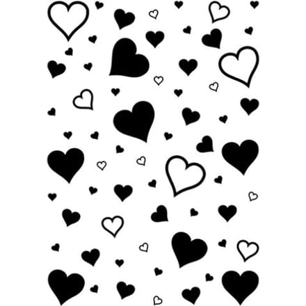 Clear Stamps "Hearts Background", 1-delig