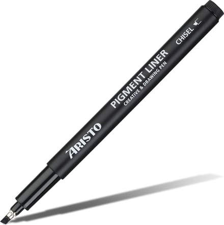 Aristo pigmentliner - GeoCollege - beitelpunt - zwart - AR-23520