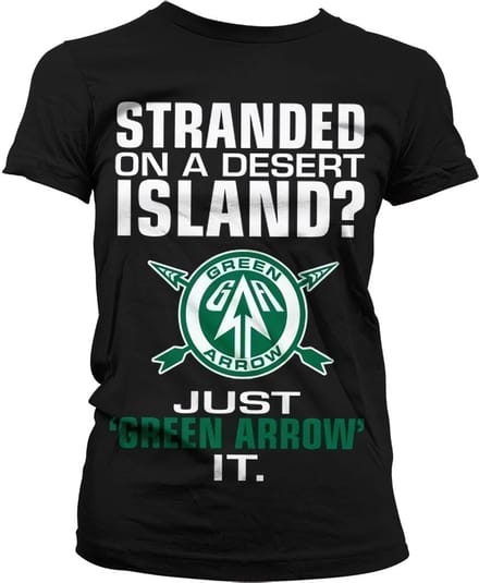 DC Comics Arrow Dames Tshirt -S- Just Green It Zwart