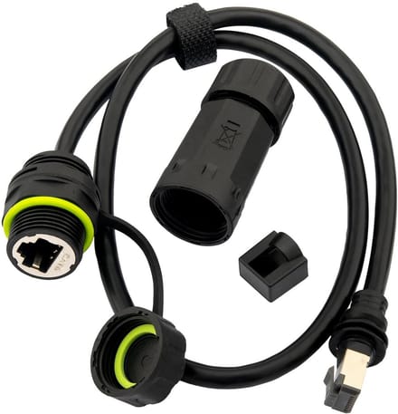 Waterdichte M20 RJ45 IP68 Koppelaar voor Buitennetwerken CAT6 Ethernet Kabel