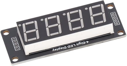 Dailygoods - LED segment display module - 4 Digit digitale weergave - 7 segmenten - helder en duidelijk - eenvoudig te gebruiken - ideaal voor project
