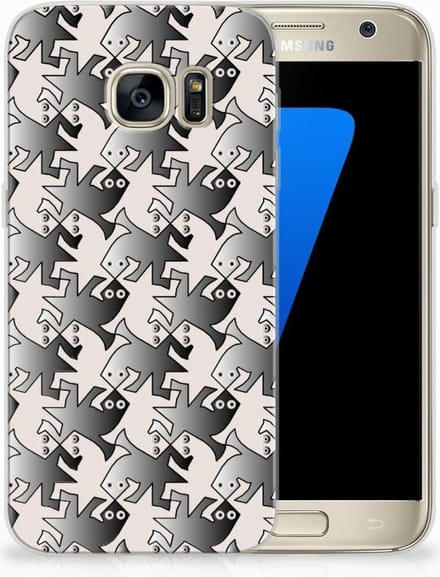 Samsung Galaxy S7 TPU Hoesje Salamander Grey