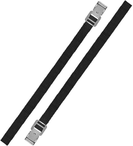 ProPlus Bindriemen met metalen gesp - 18 mm x 75 cm - zwart - set van 2