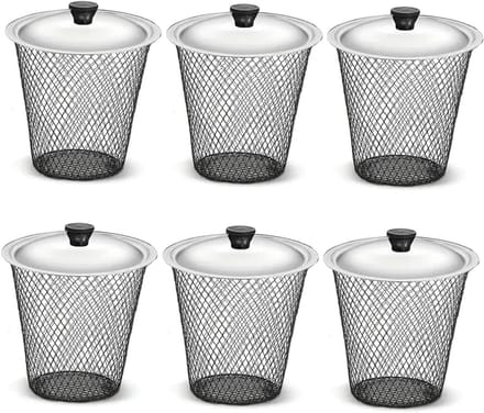 Wormbakken Compostering - Compostbakken Set - Afval Verwerken - Met Deksel - 6 stuks - Zwart