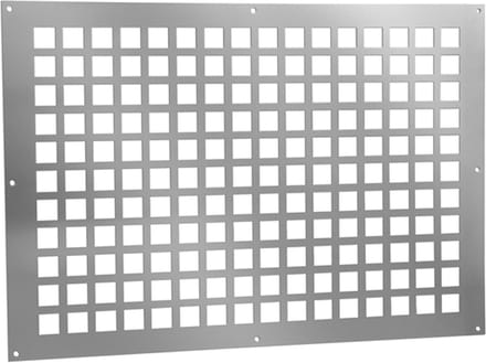 ALU ventilatieplaat 400x200mm