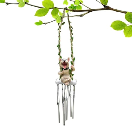 Schattig windspel - Dierenhanger auto - Tuindecoratie buiten - Swingend dierontwerp - 16.4 cm hoog - Multicolor