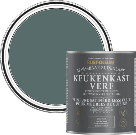 Rust-Oleum Groen Keukenkastverf Zijdeglans - Diepe Zee 750ml