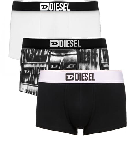 Diesel Boxershort Damien 3-pack zwart/wit