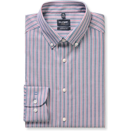 OLYMP Luxor Overhemd, Modern Fit, Button-down, Marineblauw