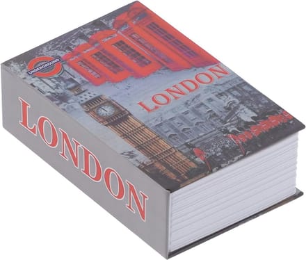 Book Shaped Safe with Code Lock - Innovative Portable Money Box Secret Hidden Safe for Home and Office (Large Capacity)