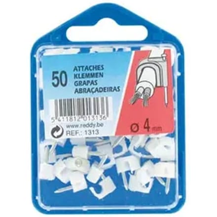 Reddy Clips 4mm Wit 50st.
