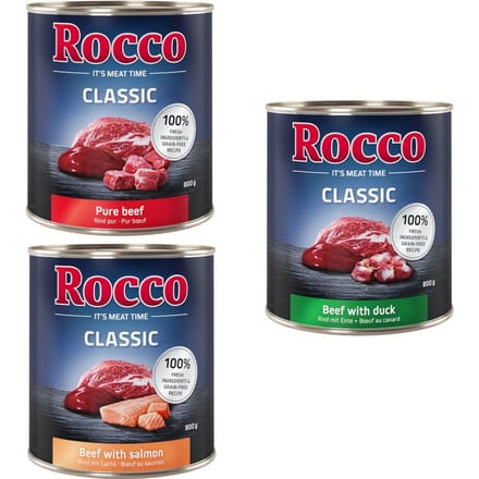 6x800g Exclusive-Mix Rocco Classic Hondenvoer