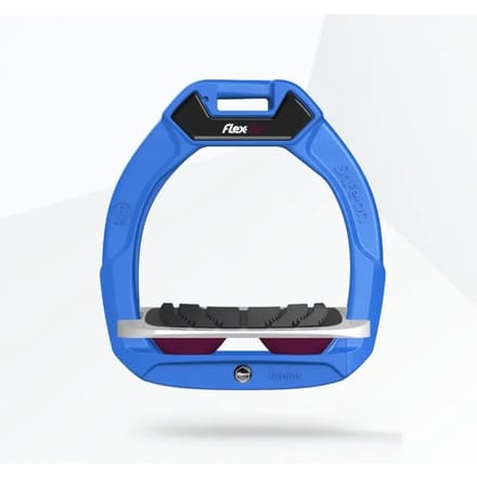 Veiligheidsstijgbeugels voor paardrijden Hellend Grip Blauw/Grijs/Paars kind Flex-On Safe-On