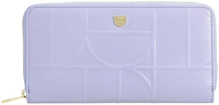DuDu Up Portemonnee RFID-bescherming Leer 20 cm - Dames - Horizontaal - lilac-orange
