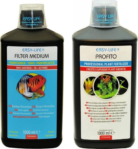 Easy-Life - Filter Medium - Waterverbeteraar + Easy-Life - Profito - Plantenvoeding - 2x 1000 ml