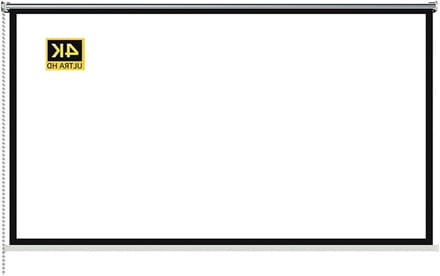 Projectorscherm - Draagbaar Scherm - Home Cinema - HD Beeldkwaliteit - 150 inch - Wit