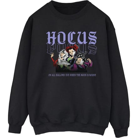 Disney Dames/Dames Hocus Pocus Hallows Eve Sweatshirt (Zwart)