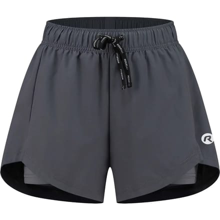 Rogelli Aya Dames 2 in 1 Hardloopshort - Achterzak met rits - Grijs