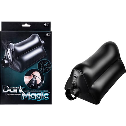 NMC - Dark Magic driehoekig kussen met afneembare handboeien - Zwart