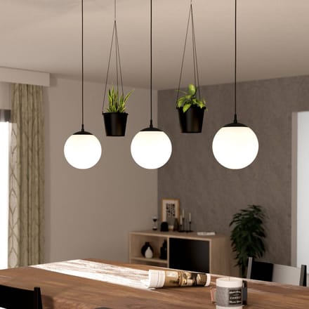 EGLO Rondo 3 Hanglamp - E27 - 121 cm - Zwart|Wit