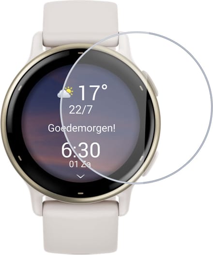 Screenprotector geschikt voor Garmin Vivoactive 5 - Folie Screen Protector geschikt voor Garmin Vivoactive 5