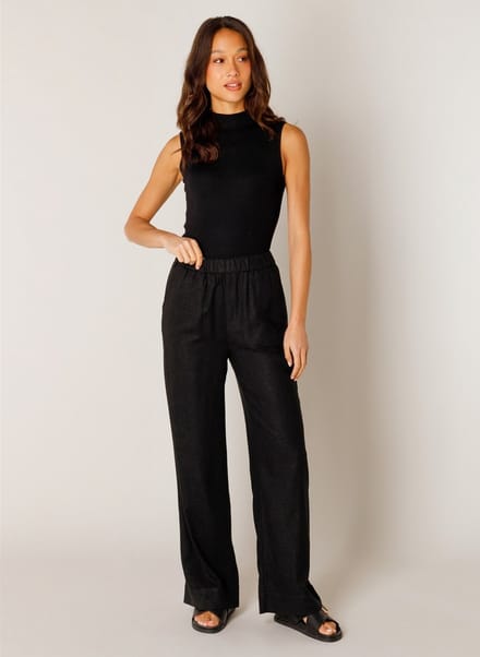 BASE LEVEL Yul Pants - Black - maat 46
