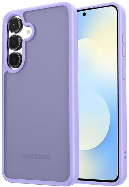 Hoesje Geschikt voor Samsung Galaxy S25 FE - Matte Back Cover - Paars