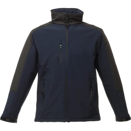 Regatta Heren Hydroforce 3-laags Membraan Waterdichte Ademende Softshell-jassen (Marine / Zwart)