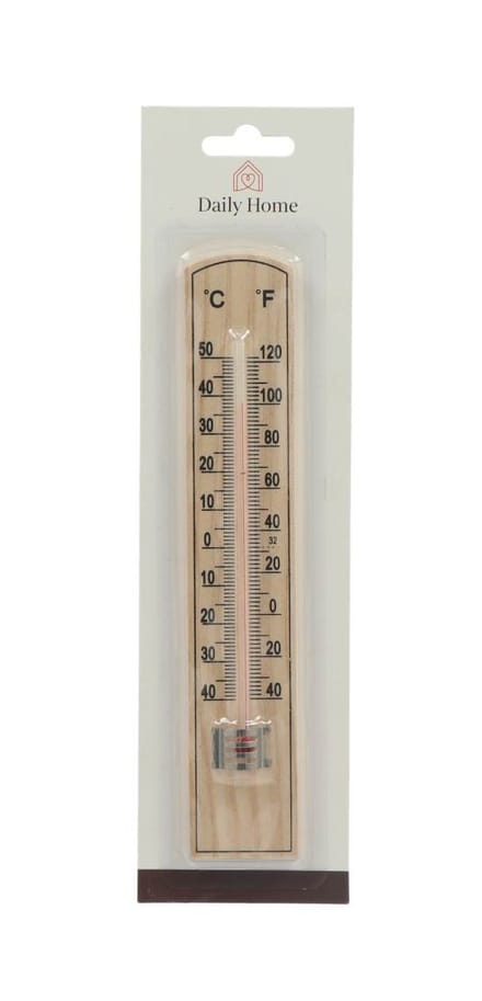 DAILY HOME KAMER THERMOMETER HOUT 20 CM