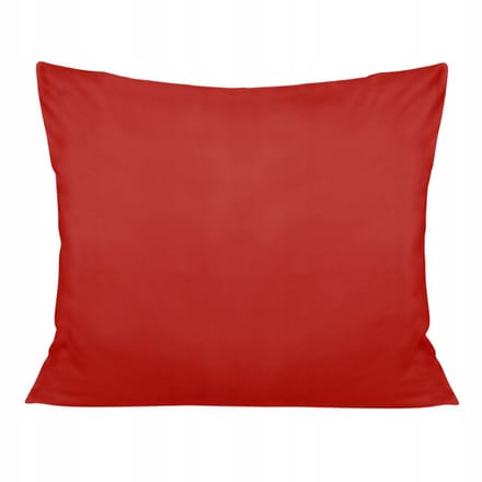 Katoenen Satijnen Kussensloop Rood 50x60cm - Nederlands Product