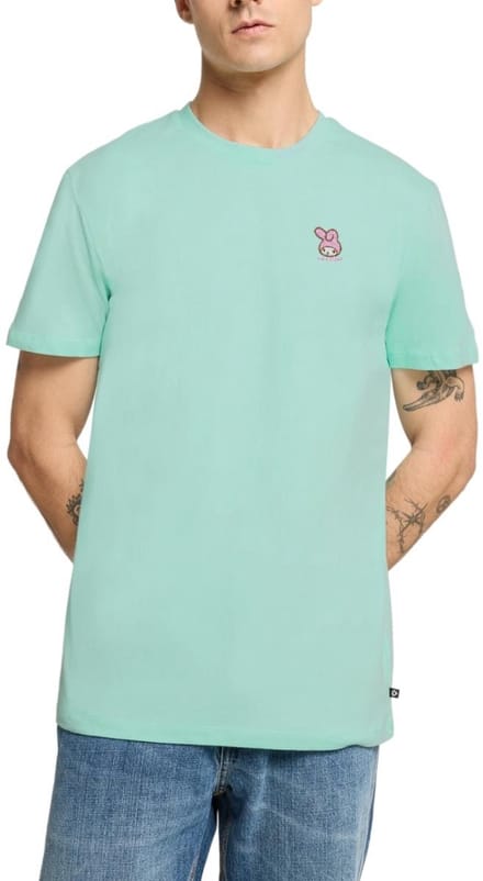 My Melody Geborduurd Portret Premium T Shirt Heren