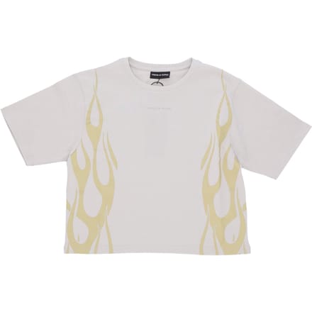 Flames Tee Dames T-shirt Grijs/off White