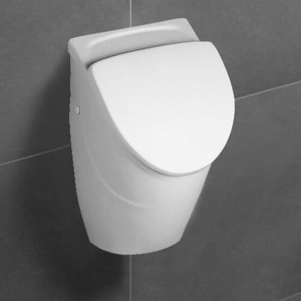Villeroy & Boch O.novo Suction Urinal Compact, for lid, with target object, inlet concealed 75570601