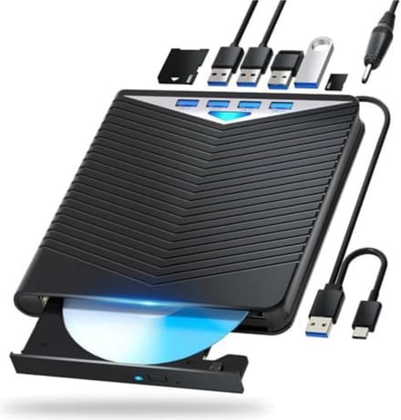 DVD Speler met HDMI - Blu Ray Spelers - Externe DVVD Speler - Zwart