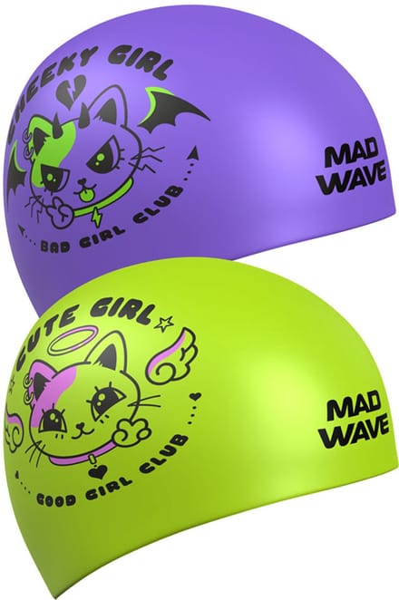 Madwave Cuties Reversible Junior Zwembadmuts Paars
