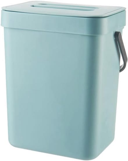 Kleine Compostbak voor Thuis - 3L Afvalcontainer met Deksel voor Keuken en Badkamer
