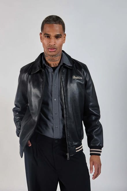 Black leather SPARK CARAT M(48)