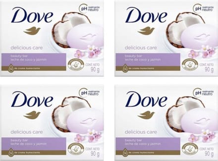 Dove Zeep – Coconut 4 x 90 gr (12 stuks).