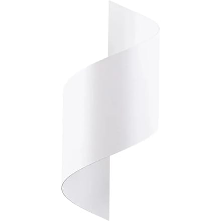 Wandlamp TALASSA met golvende spiraalvorm - Sollux Lighting - IP20 - Wit staal behuizing - 15 x 13 x 31 cm - 1 x G9 LED, exclusief lichtbron - Max. 8 W - Moderne wandlamp voor woonkamer, slaapkamer en eetkamer