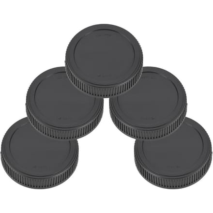 5 STUKS Draagbare Zwarte Plastic Om-vatting Achterste Lensdop voor Olympus OM Lenzen black