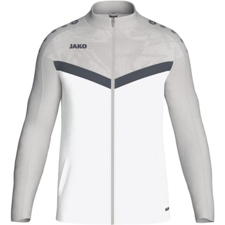 Jako Iconic Polyestervest Heren - Wit / Zachtgrijs | Maat: M