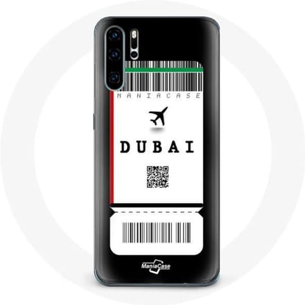 Coque pour Huawei P30 Billet d'avion Dubai