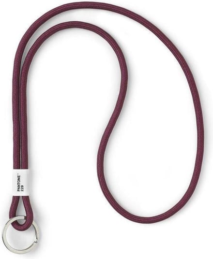 Pantone Keycord - Sleutelhanger Groot - Bordeaux - by Copenhagen Design