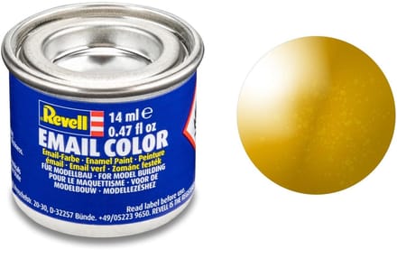 Revell Hobbyverf Enamel verf - #92 Brass - Metallic - Enamel - Verf potje - 14 ml